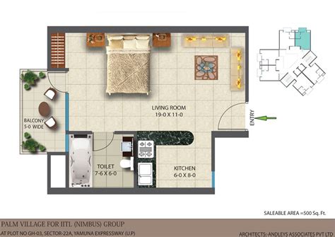 500 Sq Ft Floor Plan Studio Apartment Floor Plans Studio Floor Plans