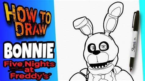 How To Draw Bonnie From Five Night At Freddys Fnaf Step By Step