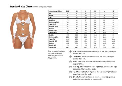 Swimsuit Size Guide Ubicaciondepersonas Cdmx Gob Mx