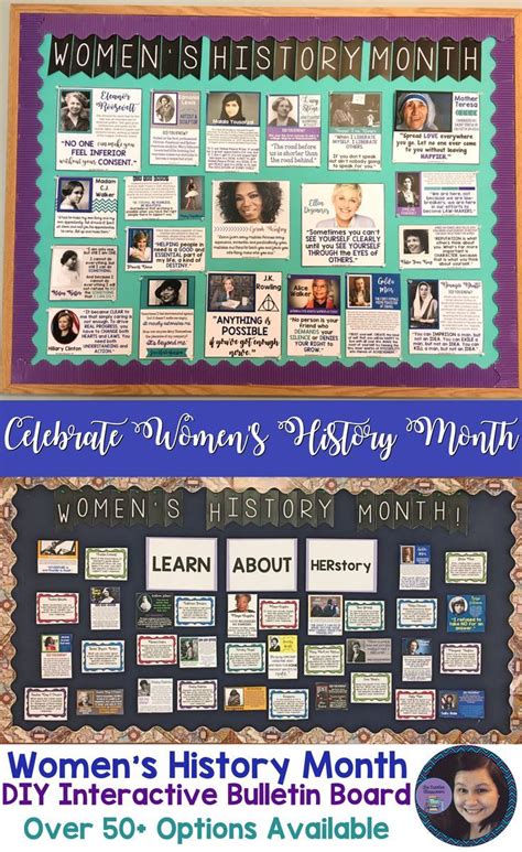 Womens History Month Diy Interactive Bulletin Board Womens History