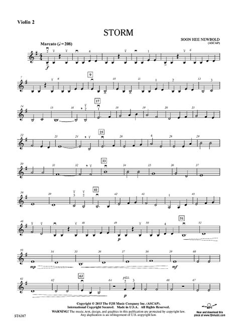 Try our unlimited sheet music subscription plan for free. Buy "Storm - Violin 2" Sheet Music for Orchestra