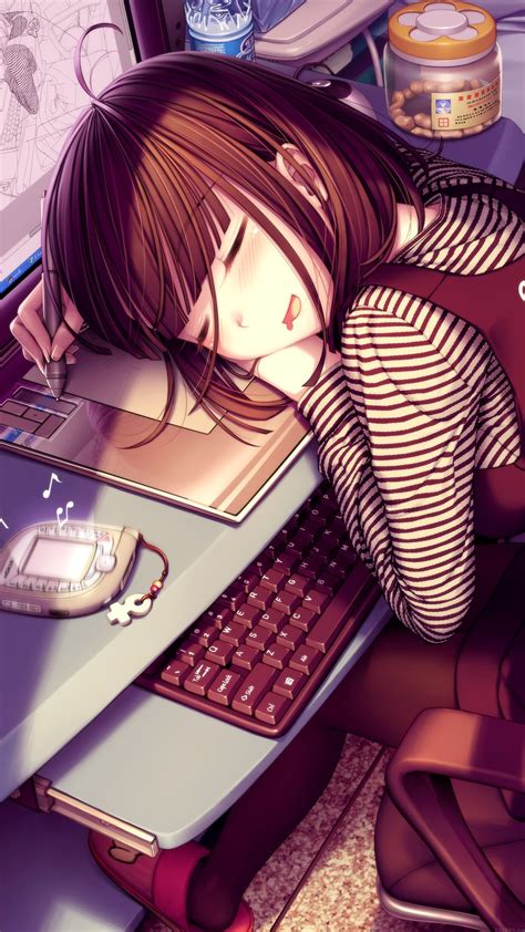 Sleeping Anime Girl Hd Wallpapers Wallpaper Cave