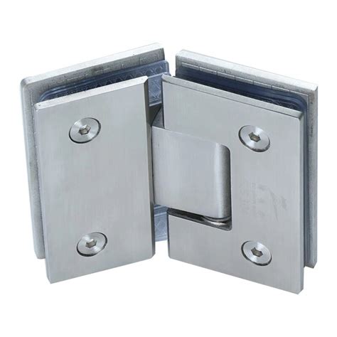 Bath Shower Door Brushed Glass Degree Hinge Stainless Steel