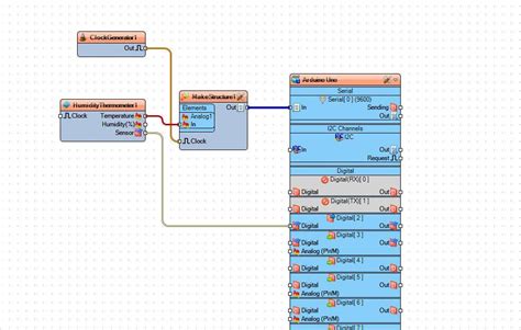 Serial Communication Between Arduinos Display Temperature Visuino Visual Development For