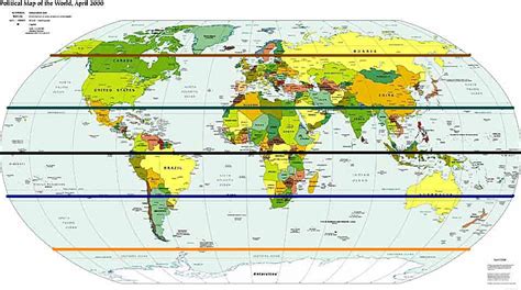 Map Of The World With Equator And Prime Meridian Map