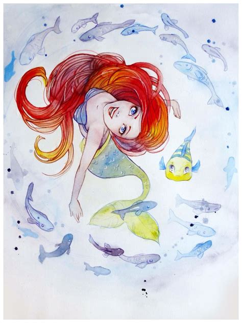 Little Mermaid Fan Art Ariel Disney Disney Little Mermaids Disney