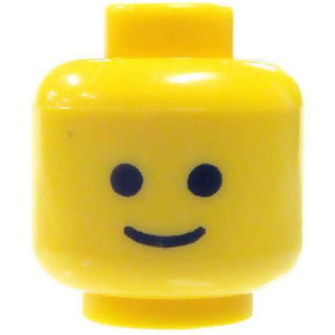 Lego Basic Smile Minifigure Head Yellow No Packaging