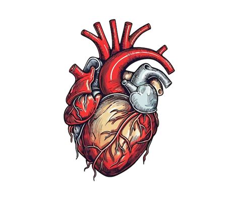Premium Vector Human Heart Anatomy Vector Illustration Design