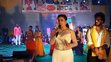 2019 Ka Dhamakedar Bhojpuri Stage Show Khesari Lal Yadav Akshara Singh