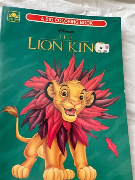 Disneys The Lion King Vintage Unused Coloring Book 1994 A Golden Book