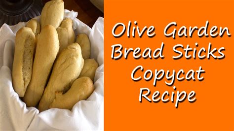 Olive Garden Bread Sticks Copycat Recipe Youtube