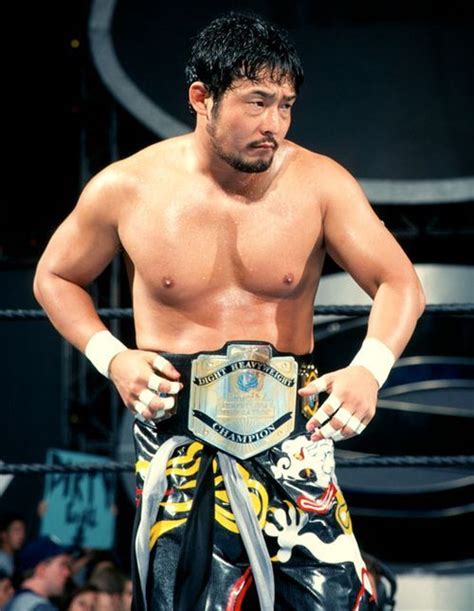 Tajiri Wearing The Wwf Light Heavyweight Title Wwe Champion Then