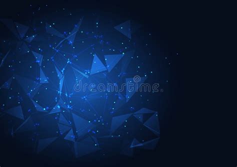 Techno Modern Low Poly Design Background Stock Vector Illustration Of