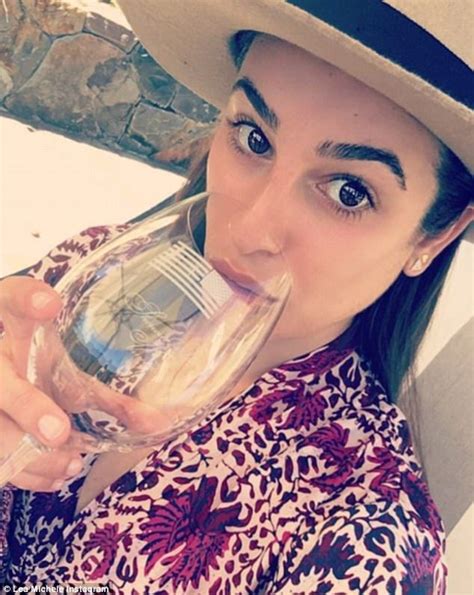 Lea Michele Showcases Toned Midriff After Enjoying Weekend Wine Tour