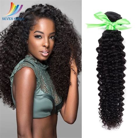 sevengirls indian hair natural color grade 10a virgin hair extension deep curly 10 30inch 1