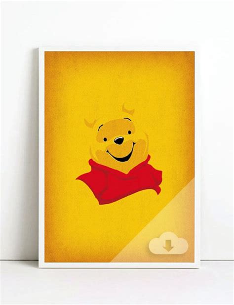 Winnie The Pooh Decal Pooh Nursery Decor Printable Art Winnie The