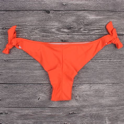 Aliexpress Com Buy New Women Cheeky Bikini Bottom Side Ties