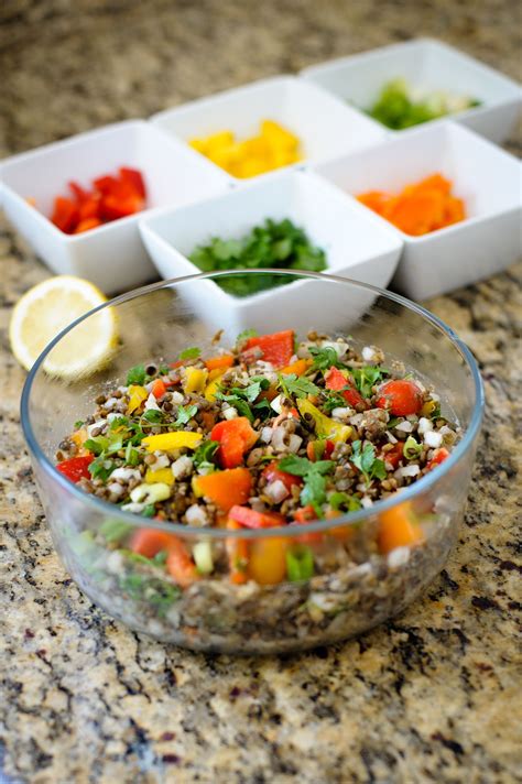 Cold Lentil Summer Salad Gina Aliotti Fitness Lentil Salad Veg