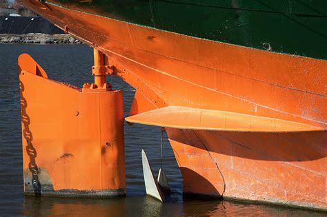 Cargo Ship Rudder Photograph By Jim West Pixels