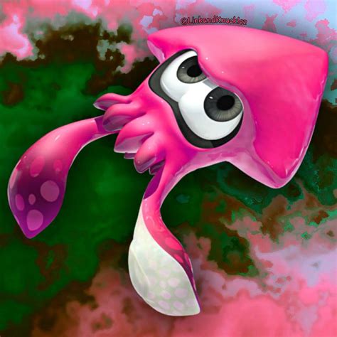 Splatoon Icon Pink Squid By Linkandknucklez On Deviantart