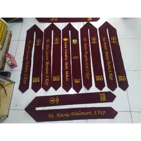 Jual Selempang Wisuda Selempang Kalung Selempang Leher Selempang 2 Sisi