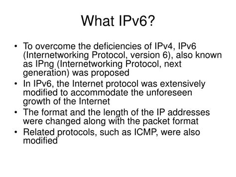 Ppt Next Generation Ip Protocol Ipv6 Powerpoint Presentation Free