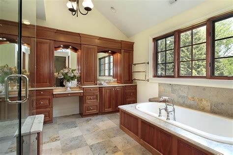 beautiful wood master bathroom designs page