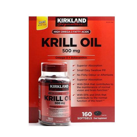 Kirkland Signature Krill Oil Mg Softgels