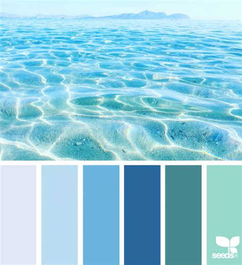 Color Sea Blue Color Schemes Blue Colour Palette Beach Color Palettes
