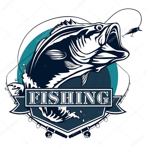 New Bass Fishing Logo — Stock Vector © Lioriki 181743822