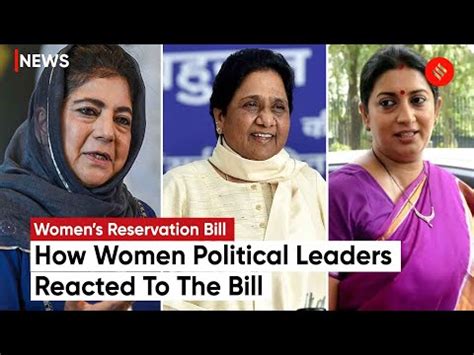 Womens Reservation Bill How Women Political Leaders Reacted To The Bill The Indian Express