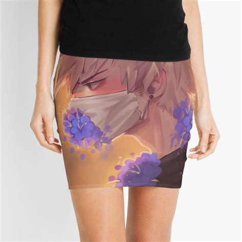 bakugou mini skirt by bluebiscuits redbubble