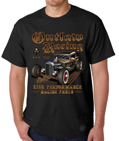 Outlaw Racing T Shirt Back Alley Wear