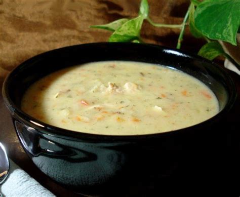 Wild rice is a favorite in soups because it's nutty and more toothsome than plain white or brown rice, and it holds up well without getting mushy. Copy-Cat Panera Cream of Chicken and Wild Rice Soup Recipe ...