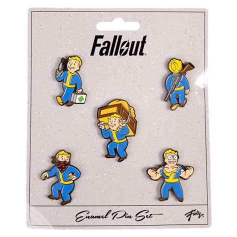 Fallout Enamel Pins 5 Pack Set 2 Eb Games New Zealand