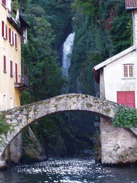 Hidden Waterfall Lake Como Lake Como Nesso Italy Italian Lakes