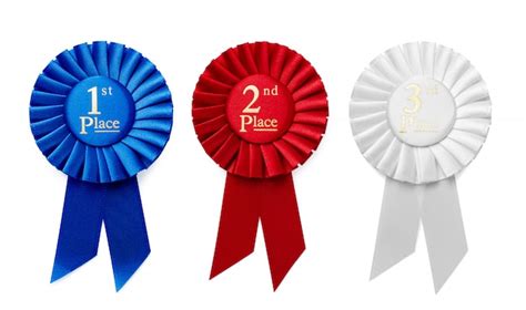 Premium Photo 1st 2nd And 3rd Place Ribbon Rosettes