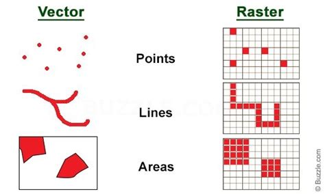 Vector And Raster Data Model Raster Raster Image Vector