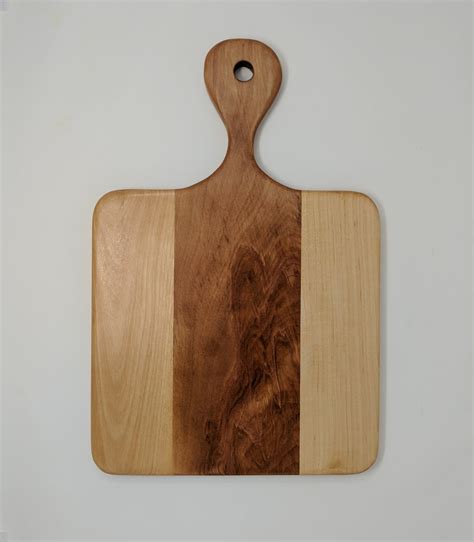 Solid 18 Birch Wood Cutting Board With Paddle Eaglecreek Boards