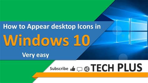 How To Appear Desktop Icons In Windows 10 Youtube