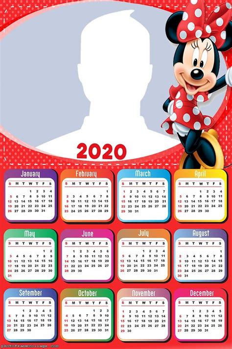 Our free printable calendars are available. Minnie in Red: Free Printable 2020 Calendar. - Oh My ...