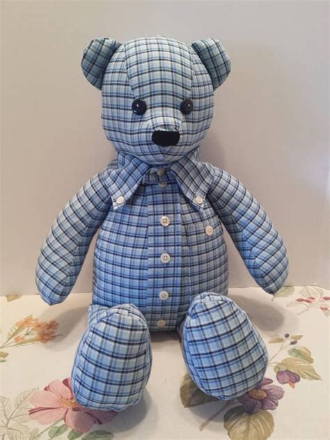Handmade Memory Bear Keepsake Bear Teddy Bear From Shirts Memory