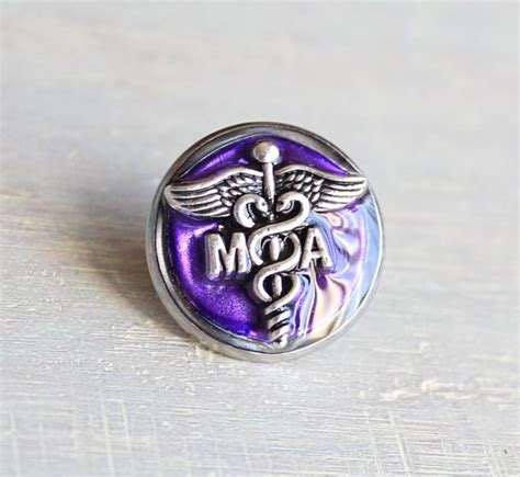 Purple Medical Assistant Pin Ma Pinning Ceremony Ma Graduation T