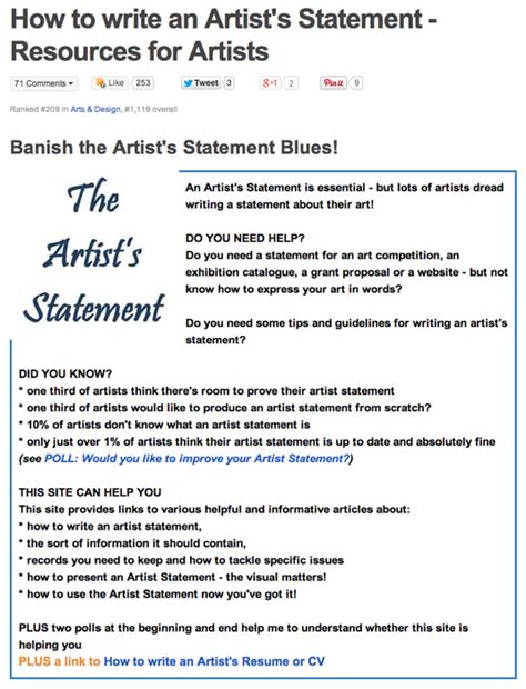 See full list on pixpa.com MAKING A MARK: Tips about how to write an artist statement