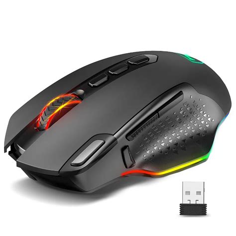 Pictek Wireless Mouse Rechargeable Ergonomic Gaming Mouse With 10