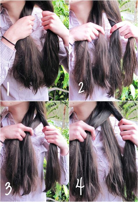 Урок по плетению косы из 4 прядей (с лентой). Vivi K: Hair: The four strand braid