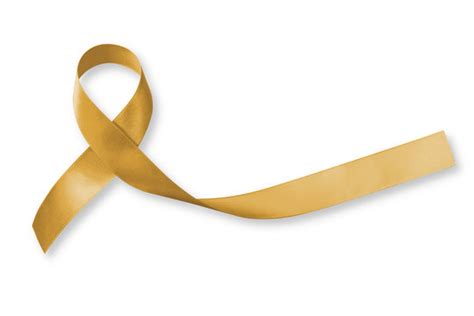 Gold Cancer Ribbon Clip Art