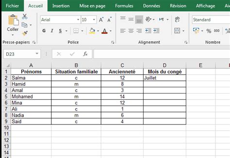 We did not find results for: Tutoriel Excel : formules conditionnelles (fonction SI)