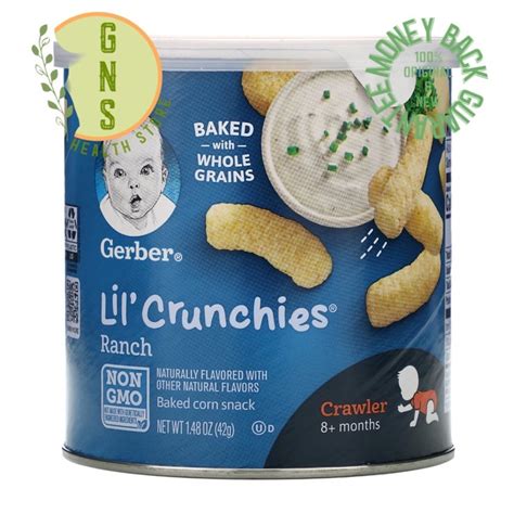 Jual Gerber Lil Crunchies Baked Corn Snack Natural Whole Grains 8