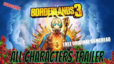 Borderlands 3 All Characters Trailers Youtube